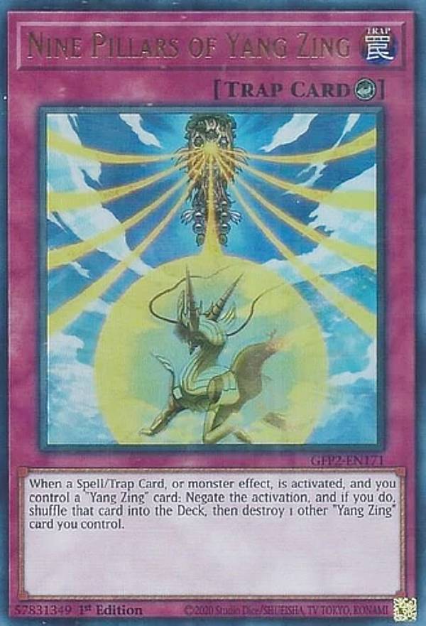 遊戯王 GFP2-EN171 竜星の九支 Nine Pillars of Yang Zing (英語版 1st Edition ウルトラレア) Ghosts From the Past:The 2nd Haunting