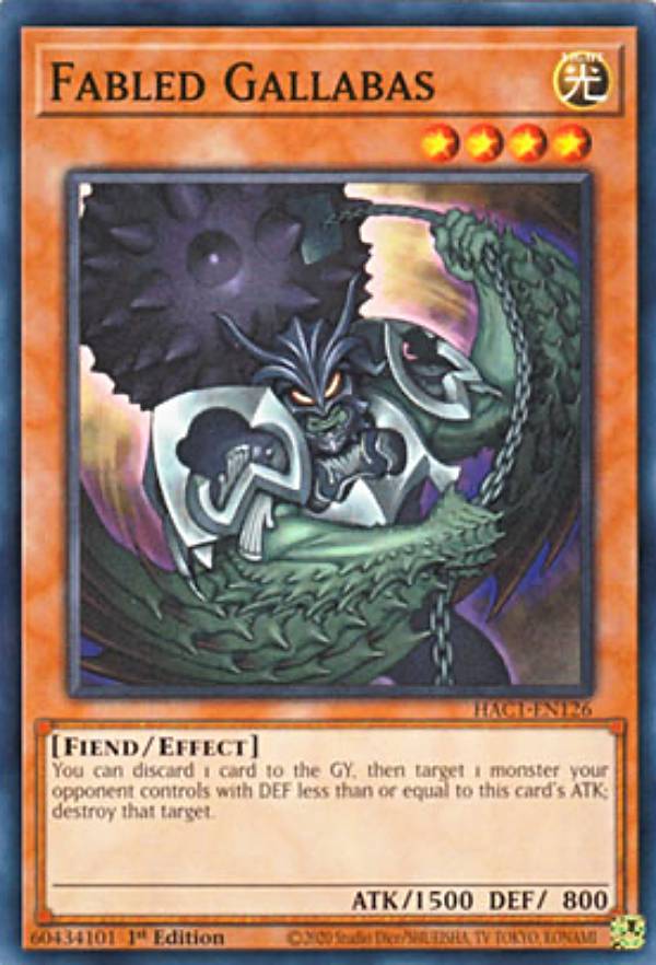 ͷ HAC1-EN126 Х Fabled Gallabas (Ѹ 1st Edition Ρޥ) Hidden ArsenalChapter 1ڳ ⤴ޤ