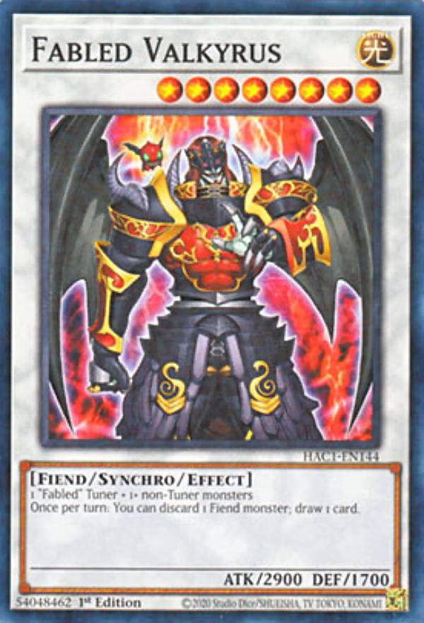 遊戯王 HAC1-EN144 魔轟神ヴァルキュルス Fabled Valkyrus (英語版 1st Edition ノーマルパラレル) Hidden Arsenal：Chapter 1【海外品 小傷がある場合もございます】