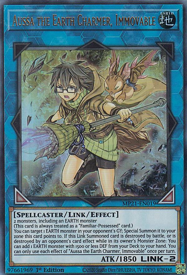 遊戯王 MP21-EN019 崔嵬の地霊使いアウス Aussa the Earth Charmer, Immovable (英語版 1st Edition ウルトラレア) 2021 Tin of Ancient Battles Mega Pack