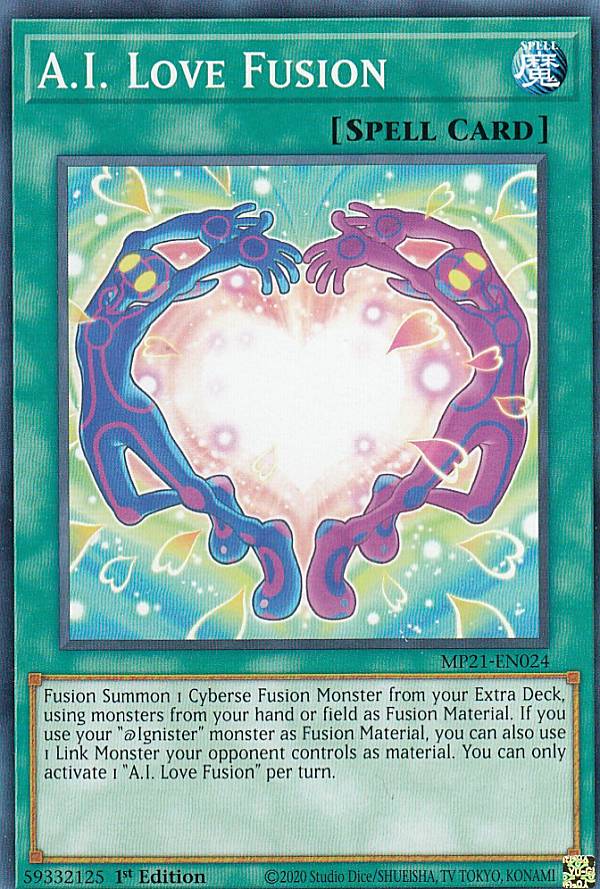 遊戯王 MP21-EN024 Aiラブ融合 A.I. Love Fusion (英語版 1st Edition ノーマル) 2021 Tin of Ancient Battles Mega Pack