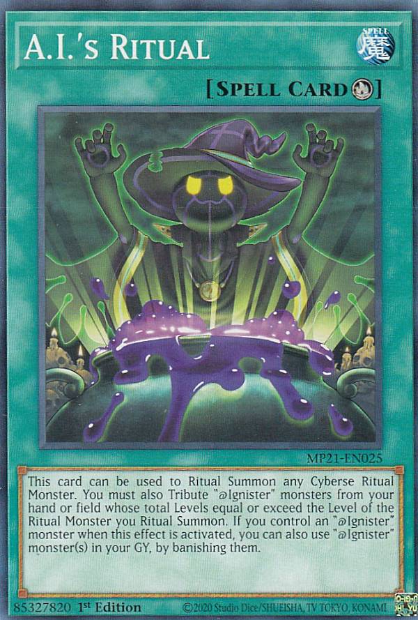 REALiZEۥӡȥ쥫2Ź㤨ͷ MP21-EN025 Aiε A.I.'s Ritual (Ѹ 1st Edition Ρޥ 2021 Tin of Ancient Battles Mega PackפβǤʤ30ߤˤʤޤ