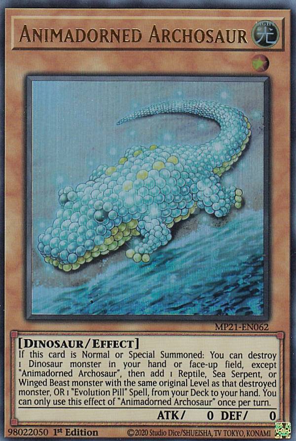 遊戯王 MP21-EN062 珠玉獣−アルゴザウルス Animadorned Archosaur (英語版 1st Edition ウルトラレア) 2021 Tin of Ancient Battles Mega Pack