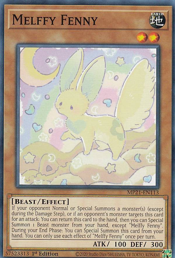 遊戯王 MP21-EN113 メルフィー・フェニィ Melffy Fenny (英語版 1st Edition ノーマル) 2021 Tin of Ancient Battles Mega Pack