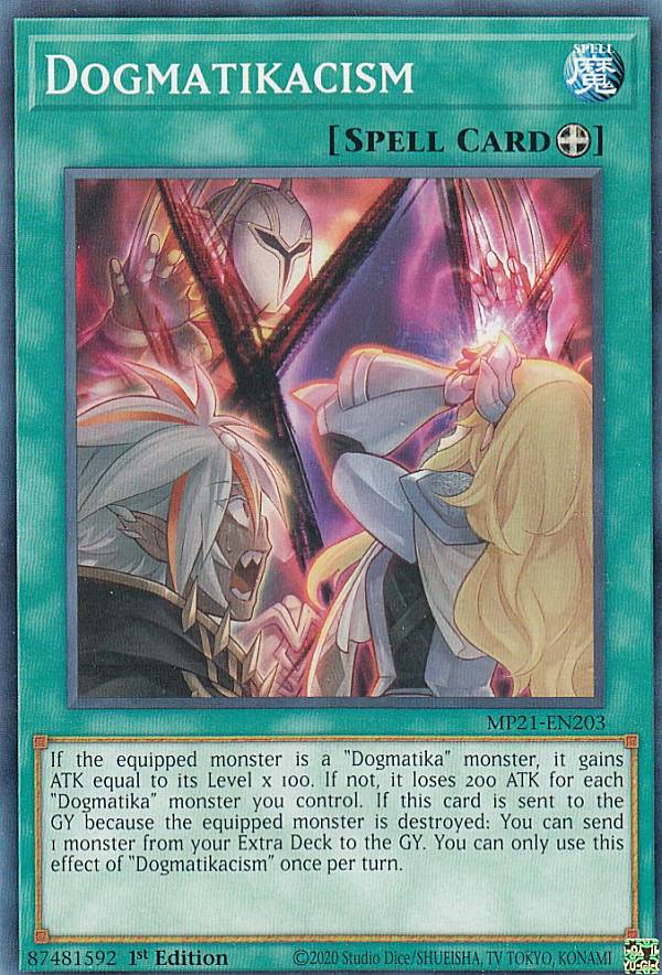 遊戯王 MP21-EN203 教導神理 Dogmatikacism (英語版 1st Edition ノーマル) 2021 Tin of Ancient Battles Mega Pack