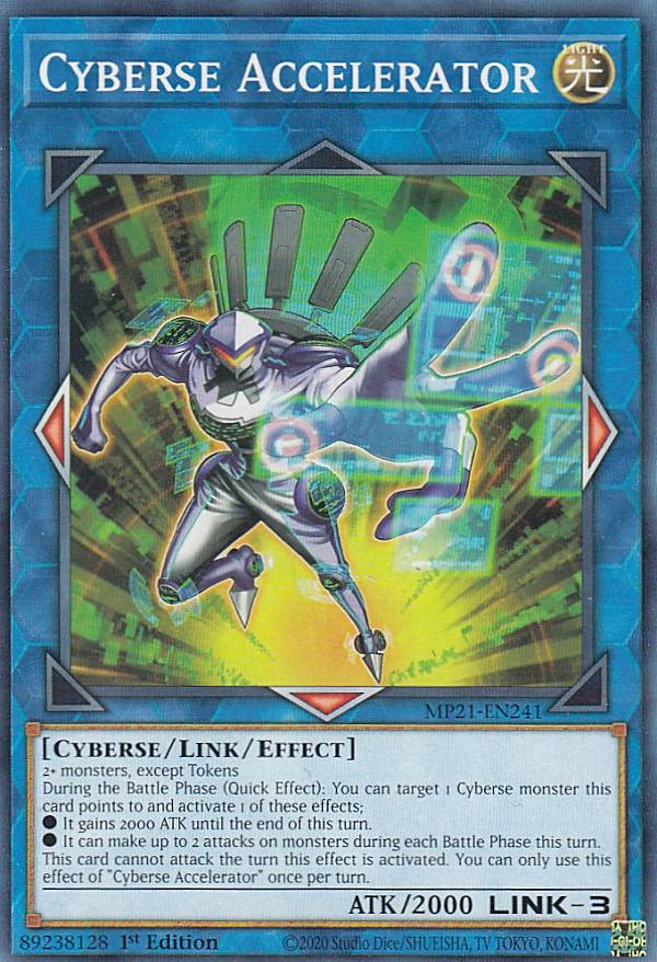 遊戯王 MP21-EN241 サイバース・アクセラレーター Cyberse Accelerator (英語版 1st Edition ノーマル) 2021 Tin of Ancient Battles Mega Pack
