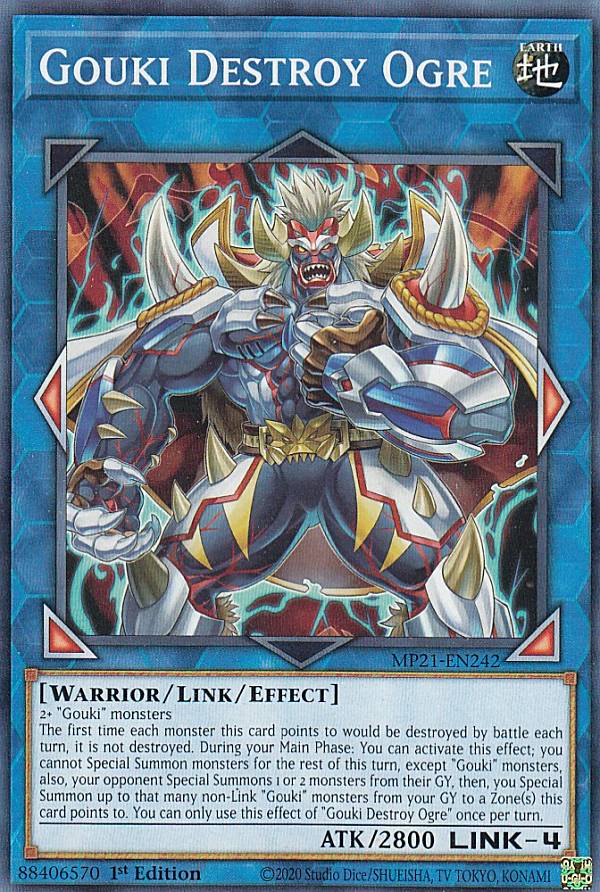 遊戯王 MP21-EN242 剛鬼デストロイ・オーガ Gouki Destroy Ogre (英語版 1st Edition ノーマル) 2021 Tin of Ancient Battles Mega Pack