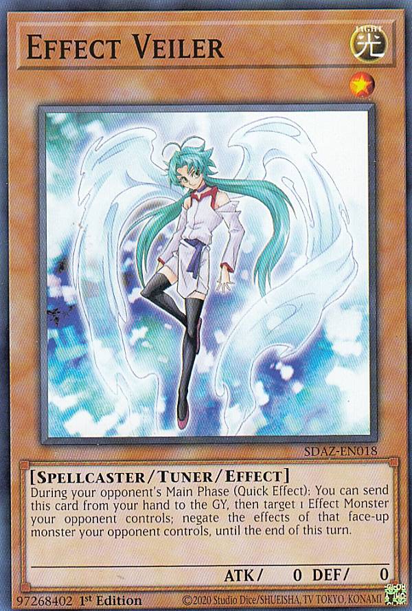 遊戯王 SDAZ-EN018 エフェクト・ヴェーラー Effect Veiler (英語版 1st Edition ノーマル) Structure Deck:Albaz Strike