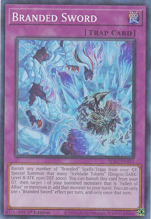 遊戯王 SDAZ-EN031 烙印の剣 Branded Sword (英語版 1st Edition ノーマル) Super Structure Deck：Albaz Strike