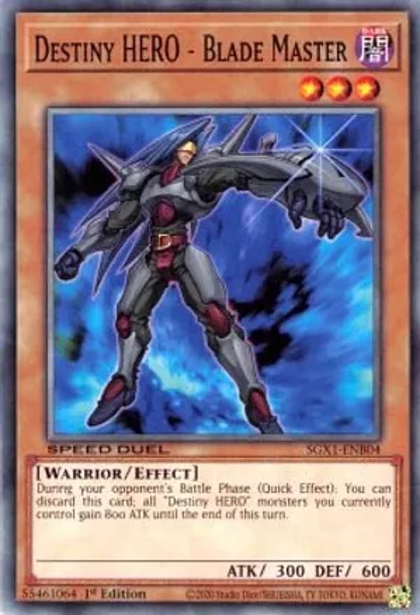 遊戯王 SGX1-ENB04 D−HERO ダガーガイ Destiny HERO - Blade Master (英語版 1st Edition ノーマル) Speed Duel GX：Duel Academy Box