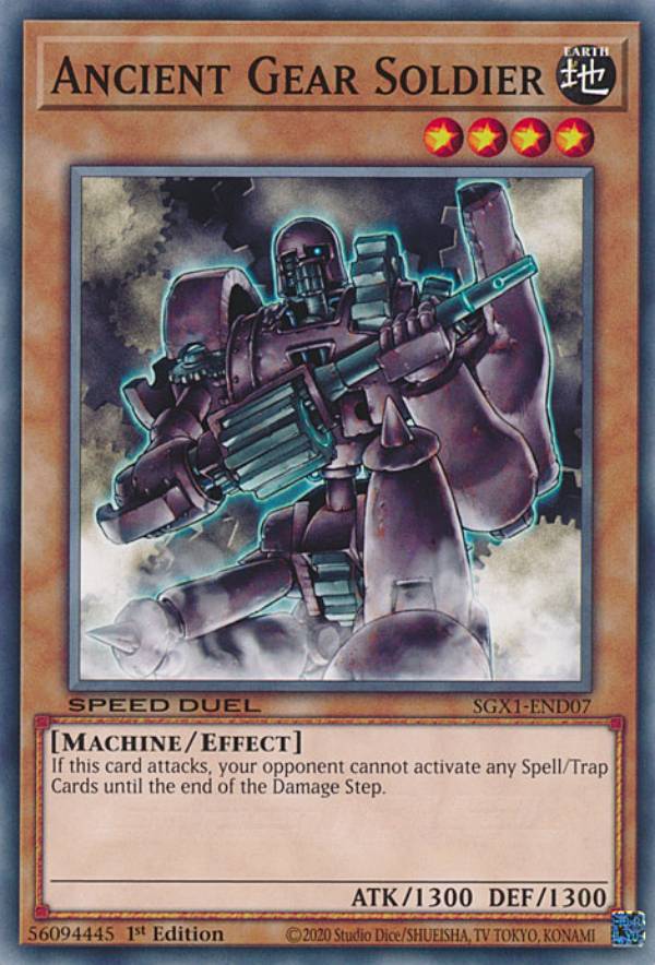 ͷ SGX1-END07 εʼ Ancient Gear Soldier (Ѹ 1st Edition Ρޥ) Speed Duel GXDuel Academy Box
