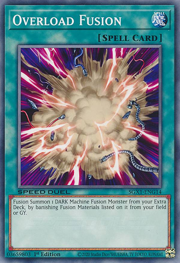 ͷ SGX1-ENG14 Сɡե塼 Overload Fusion (Ѹ 1st Edition Ρޥ) Speed Duel GXDuel Academy Box