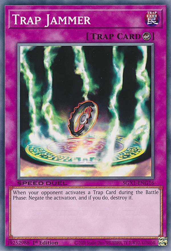ͷ SGX1-ENG16 ȥåסޡ Trap Jammer (Ѹ 1st Edition Ρޥ) Speed Duel GXDuel Academy Box