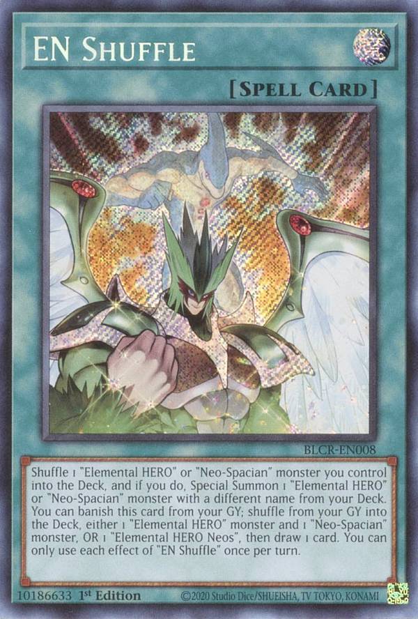 遊戯王 BLCR-EN008 ENシャッフル EN Shuffle (英語版 1st Edition シークレットレア) Battles of Legend：Crystal Revenge