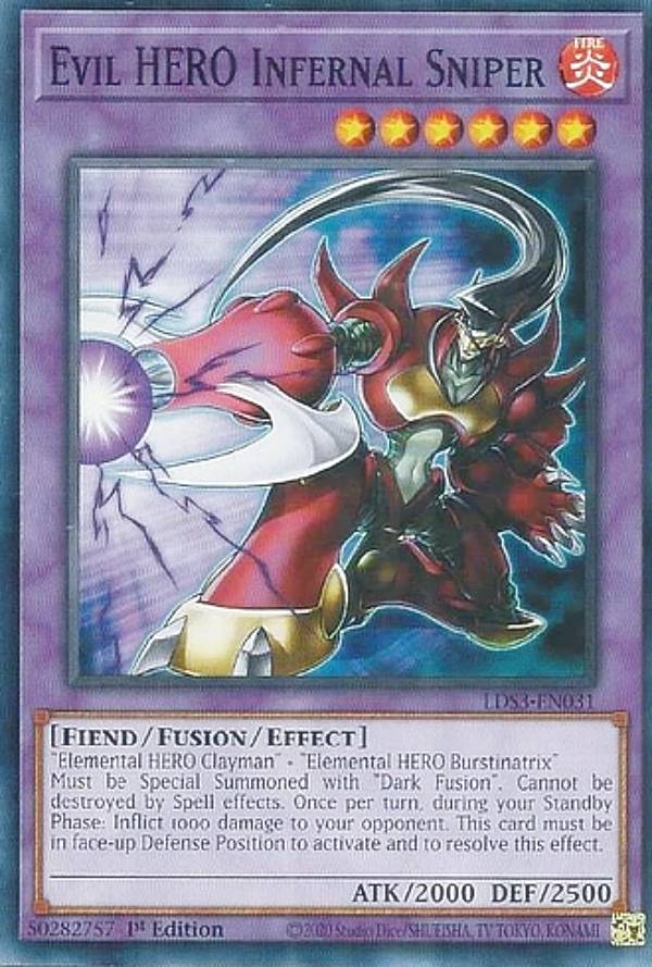ͷ LDS3-EN031 E−HERO إ롦ʥѡ Evil HERO Infernal Sniper (Ѹ 1s...
