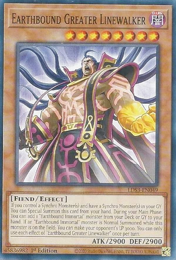 遊戯王 LDS3-EN049 地縛超神官 Earthbound Greater Linewalker (英語版 1st Edition ノーマル) Legendary Duelists:Season 3