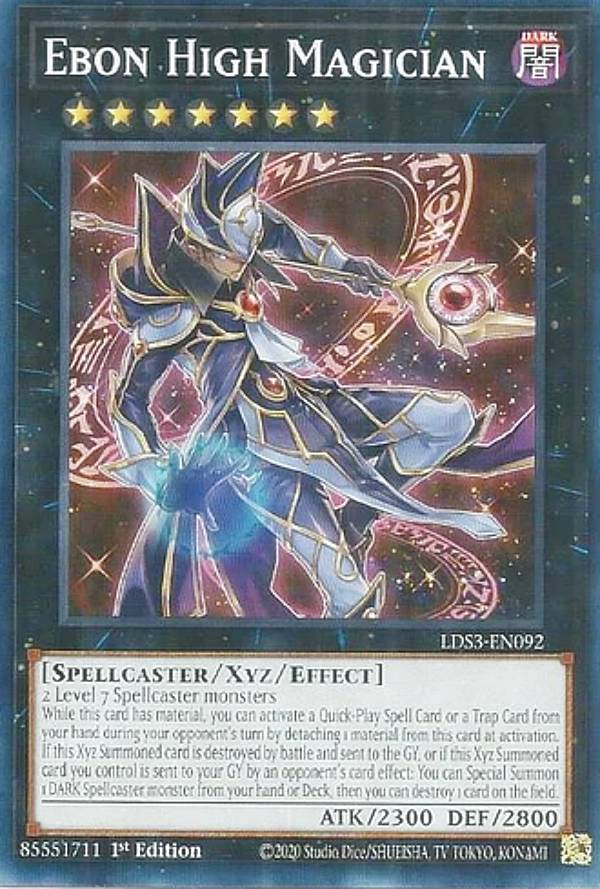 ͷ LDS3-EN092 ιƳ Ebon High Magician (Ѹ 1st Edition Ρޥ) Legen...