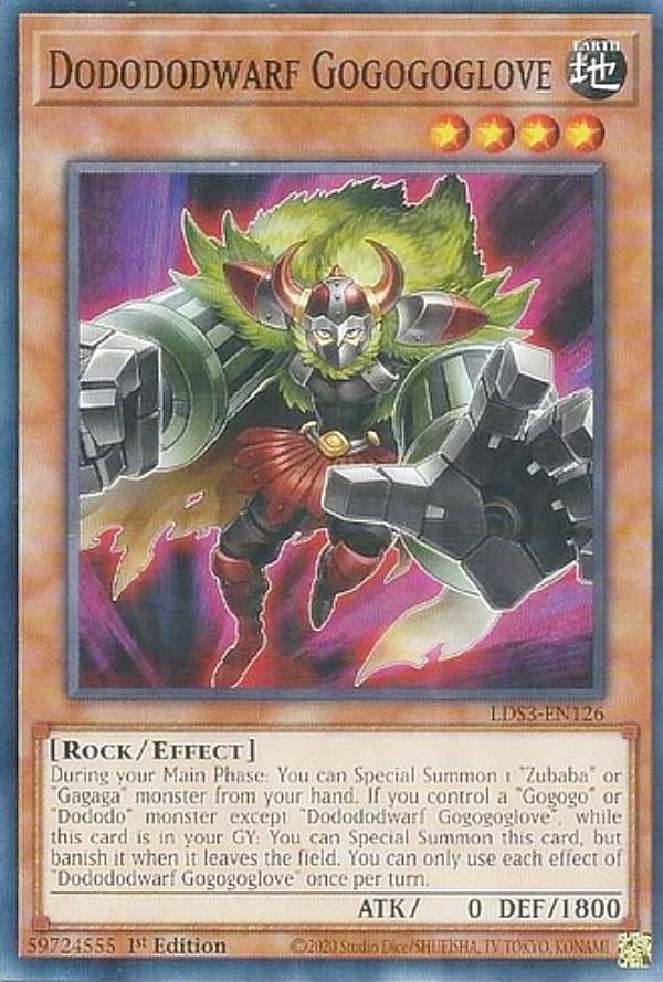 ͷ LDS3-EN126 ɥɥɥɥաGG Dodododwarf Gogogoglove (Ѹ 1st Edition Ρޥ) Legendary DuelistsSeason 3