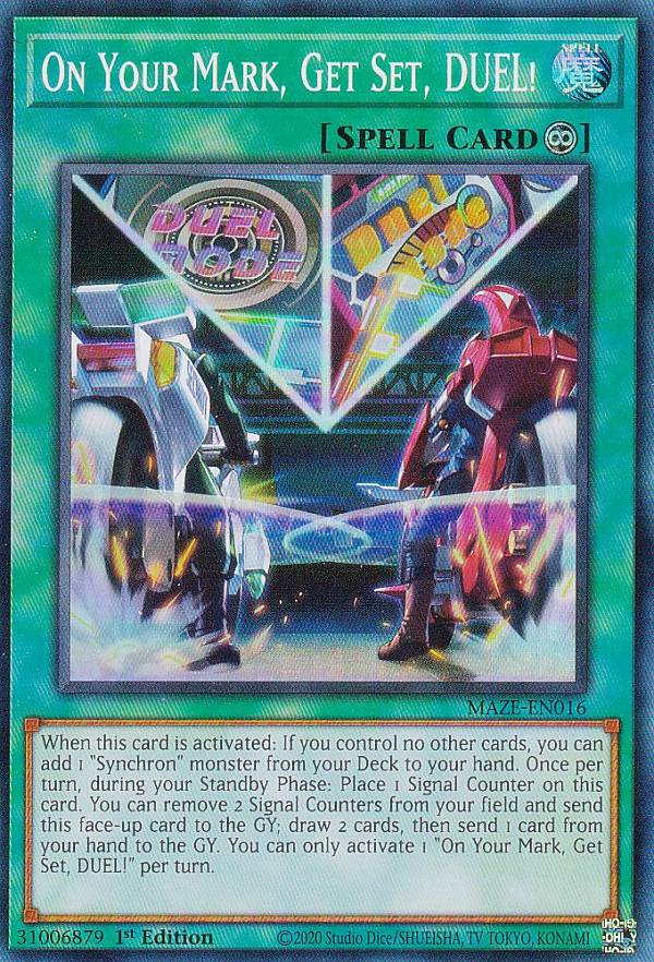 遊戯王 MAZE-EN016 ライディング・デュエル！アクセラレーション！ On Your Mark, Get Set, DUEL! (英語版 1st Edition スーパーレア) Maze of Memories