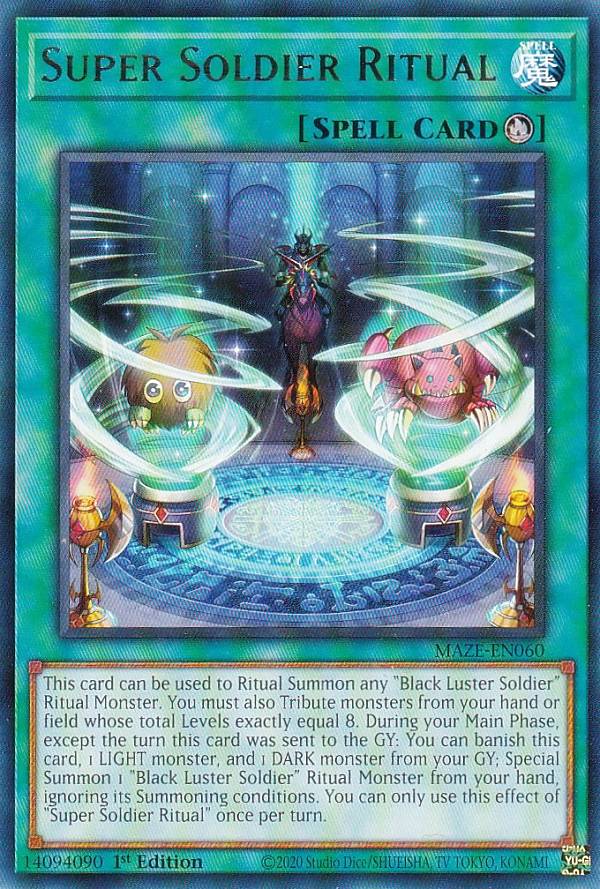 遊戯王 MAZE-EN060 超戦士の儀式 Super Soldier Ritual (英語版 1st Edition レア) Maze of Memories