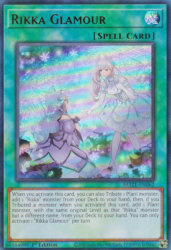 遊戯王 MAZE-EN062 六花絢爛 Rikka Glamour (英語版 1st Edition ウルトラレア) Maze of Memories