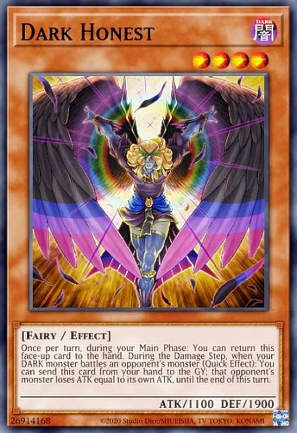 遊戯王 MP22-EN068 ダーク・オネスト Dark Honest (英語版 1st Edition ウルトラレア) 2022 Tin of the Pharaoh’s Gods Mega Pack