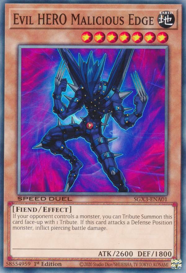 REALiZEۥӡȥ쥫2Ź㤨ͷ SGX3-ENA01 EHERO ޥꥷ㥹å Evil HERO Malicious Edge (Ѹ 1st Edition Ρޥ Speed Duel GXDuelists of ShadowsפβǤʤ80ߤˤʤޤ