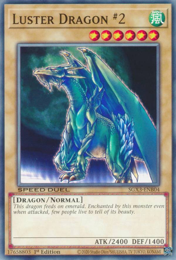 ͷ SGX3-ENB04 ɡɥ饴 Luster Dragon #2 (Ѹ 1st Edition Ρޥ) Speed Duel GXDuelists of Shadows