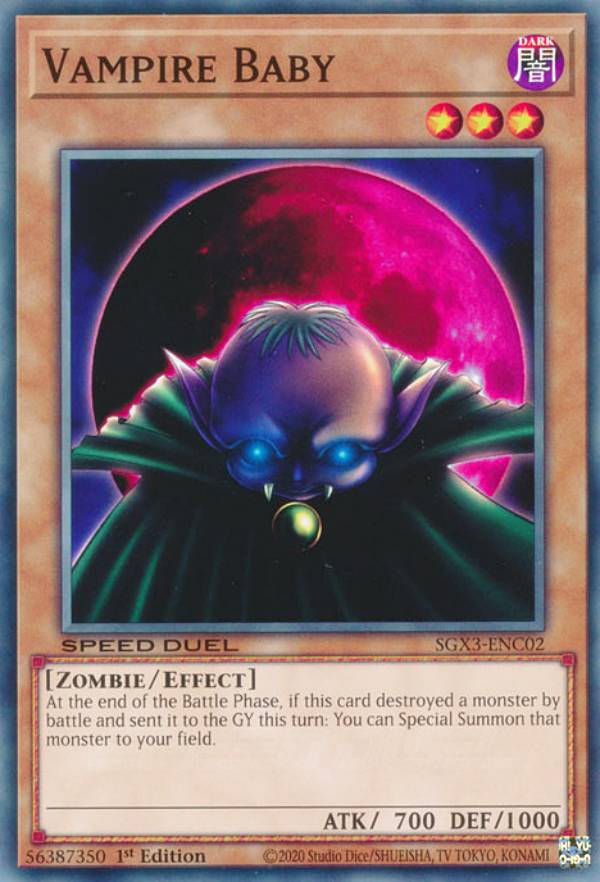 REALiZEۥӡȥ쥫2Ź㤨ͷ SGX3-ENC02 ѥ٥ӡ Vampire Baby (Ѹ 1st Edition Ρޥ Speed Duel GXDuelists of ShadowsפβǤʤ50ߤˤʤޤ