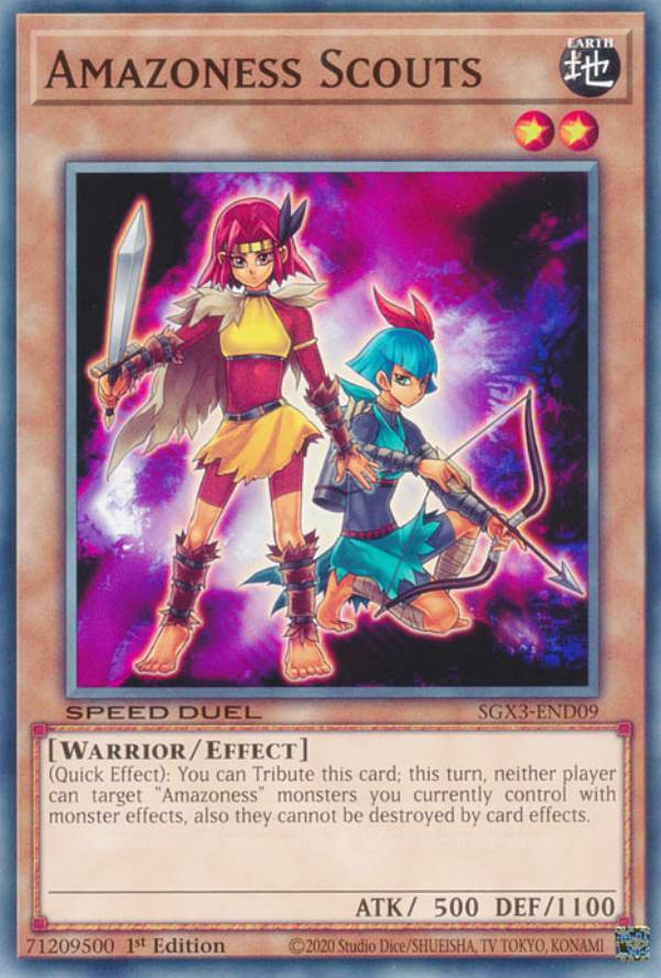 遊戯王 SGX3-END09 アマゾネス・スカウト Amazoness Scouts (英語版 1st Edition ノーマル) Speed Duel GX:Duelists of Shadows