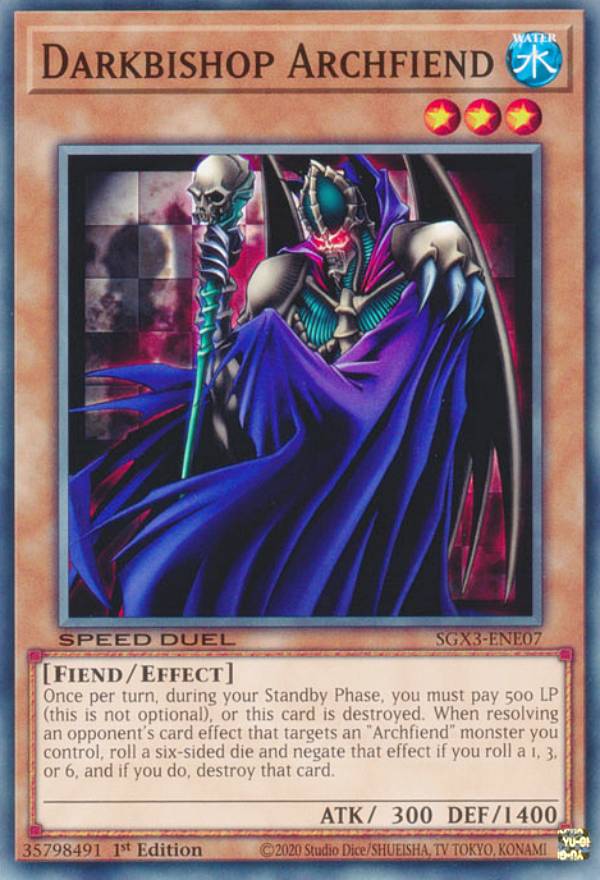 REALiZEۥӡȥ쥫2Ź㤨ͷ SGX3-ENE07 ӥåץǡ Darkbishop Archfiend (Ѹ 1st Edition Ρޥ Speed Duel GXDuelists of ShadowsפβǤʤ50ߤˤʤޤ