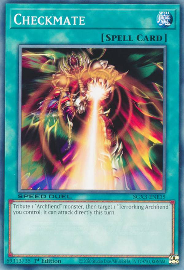 遊戯王 SGX3-ENE15 ディスカバード・アタック Checkmate (英語版 1st Edition ノーマル) Speed Duel GX：Duelists of Shadows