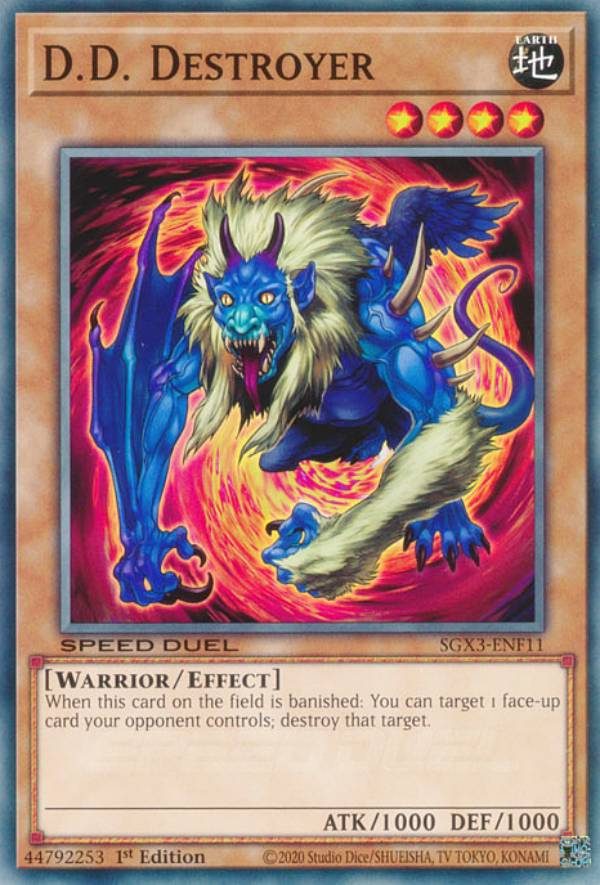 遊戯王 SGX3-ENF11 D.D.デストロイヤー D.D. Destroyer (英語版 1st Edition ノーマル) Speed Duel GX：Duelists of Shadows