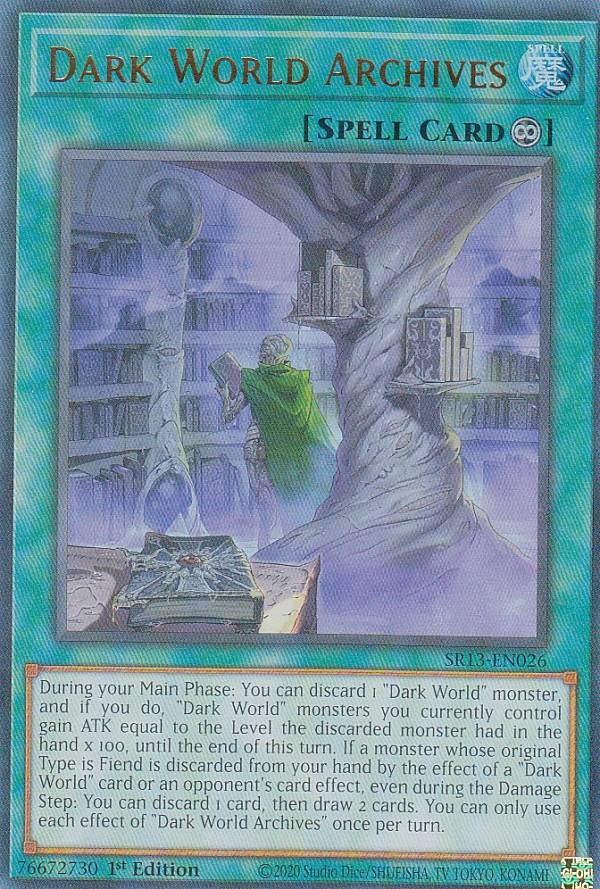 REALiZEۥӡȥ쥫2Ź㤨ͷ SR13-EN026 Źʸ Dark World Archives (Ѹ 1st Edition ȥ쥢 Structure Deck: Dark WorldפβǤʤ100ߤˤʤޤ
