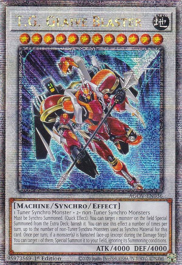 遊戯王 AGOV-EN036 TG グレイヴ・ブラスター T.G. Glaive Blaster (英語版 1st Edition 25th クォーターセンチュリーシークレットレア) Age of Overlord