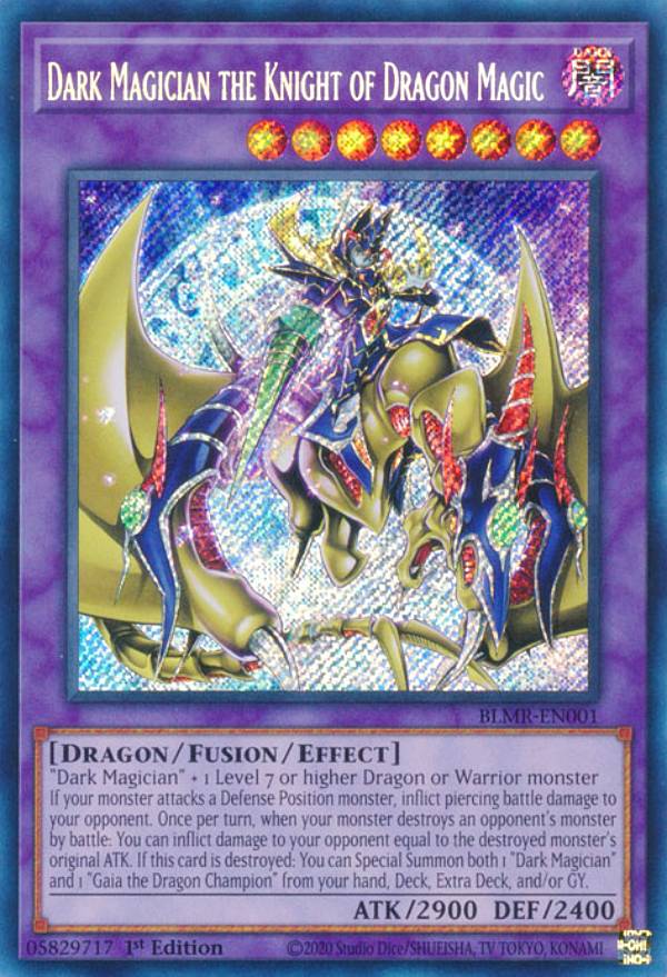 遊戯王 BLMR-EN001 竜魔導騎士ブラック・マジシャン Dark Magician the Knight of Dragon Magic (英語版 1st Edition シークレットレア) Battles of Legend：Monstrous Revenge