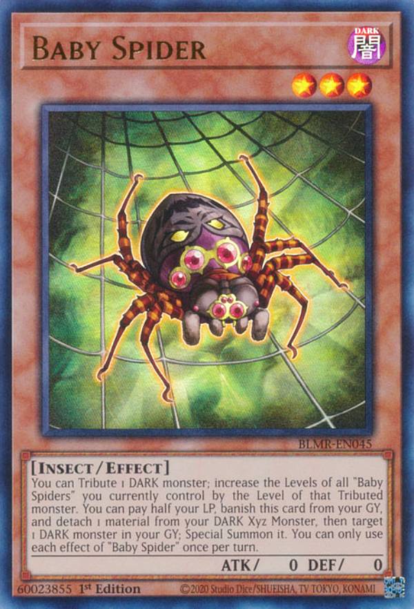 遊戯王 BLMR-EN045 ベビー・スパイダー Baby Spider (英語版 1st Edition ウルトラレア) Battles of Legend：Monstrous Revenge