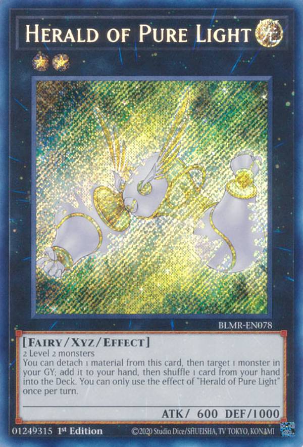 遊戯王 BLMR-EN078 聖光の宣告者 Herald of Pure Light (英語版 1st Edition シークレットレア) Battles of Legend：Monstrous Revenge