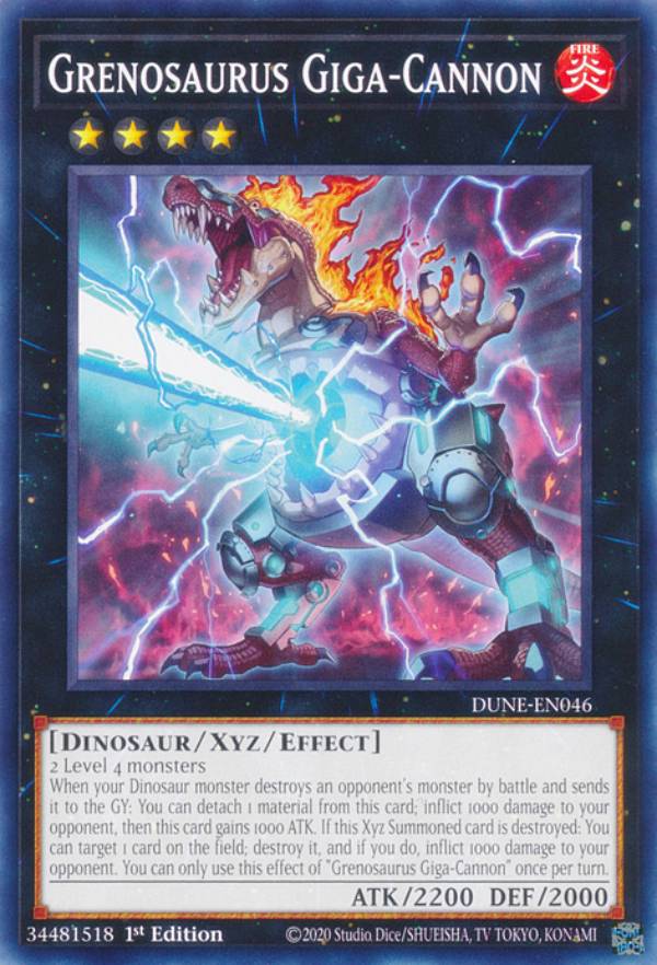 REALiZEۥӡȥ쥫2Ź㤨ͷ DUNE-EN046 Ƭˤ󥶥륹 Grenosaurus Giga-Cannon (Ѹ 1st Edition Ρޥ DUELIST NEXUSפβǤʤ30ߤˤʤޤ