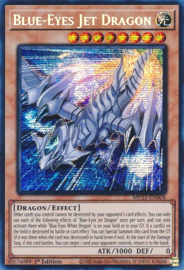 遊戯王 MP23-EN004 ブルーアイズ・ジェット・ドラゴン Blue-Eyes Jet Dragon (英語版 1st Edition プリズマティックシークレットレア) 25th Anniversary Tin：Dueling Heroes