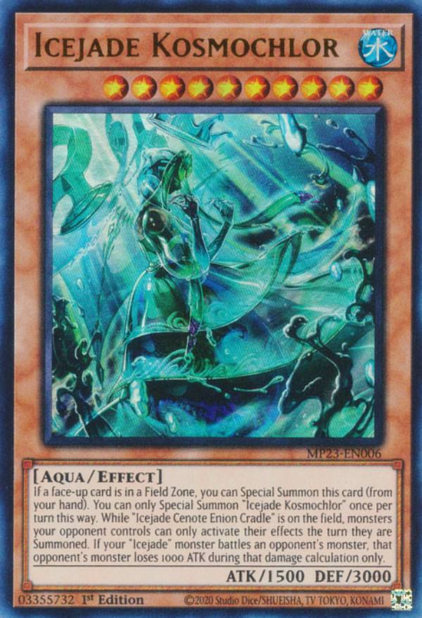遊戯王 MP23-EN006 氷水帝コスモクロア Icejade Kosmochlor (英語版 1st Edition ウルトラレア) 25th Anniversary Tin：Dueling Heroes
