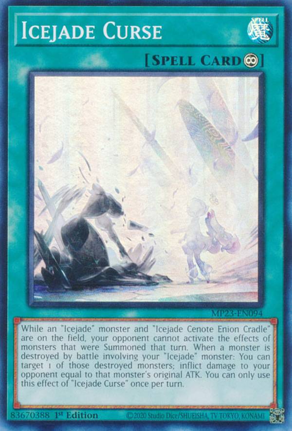 ͷ���� MP23-EN094 ɹ����� Icejade Curse (�Ѹ��� 1st Edition �����ѡ��쥢) 25th Anniversary Tin��Dueling Heroes