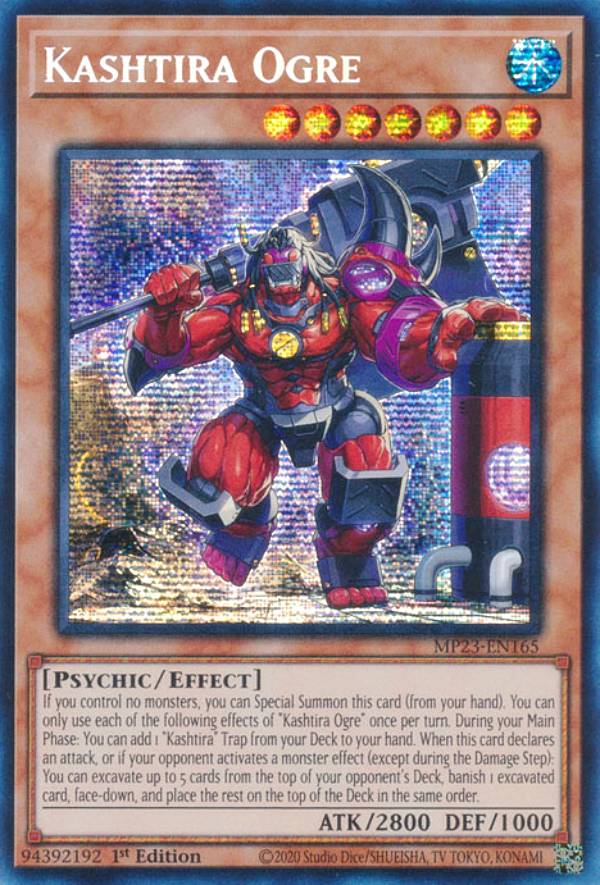 遊戯王 MP23-EN165 クシャトリラ・オーガ Kashtira Ogre (英語版 1st Edition プリズマティックシークレットレア) 25th Anniversary Tin：Dueling Heroes
