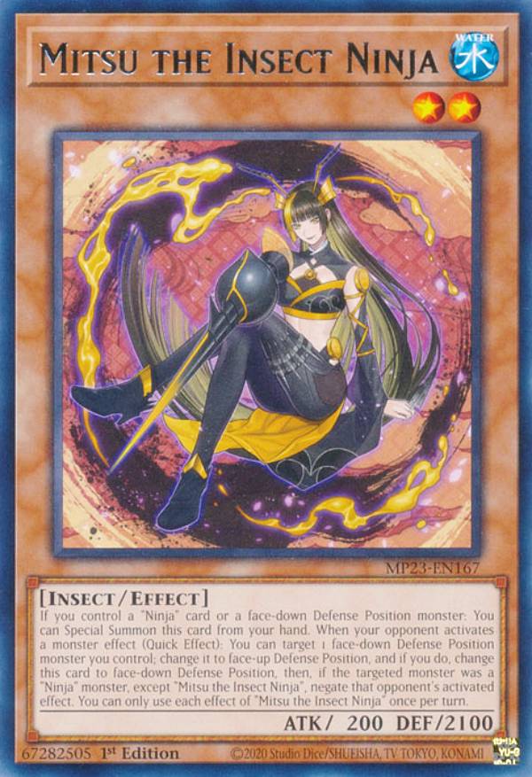 遊戯王 MP23-EN167 蟲の忍者−蜜 Mitsu the Insect Ninja (英語版 1st Edition レア) 25th Anniversary Tin：Dueling Heroes