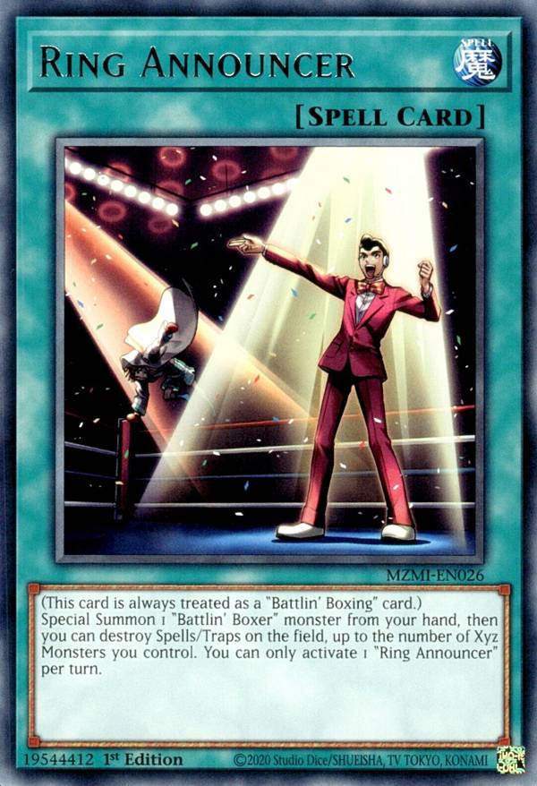遊戯王 MZMI-EN026 選手入場アナウンス Ring Announcer (英語版 1st Edition レア) Maze of Millennia