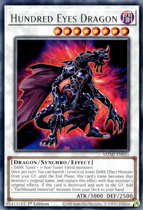 遊戯王 MZMI-EN051 ワンハンドレッド・アイ・ドラゴン Hundred Eyes Dragon (英語版 1st Edition レア) Maze of Millennia