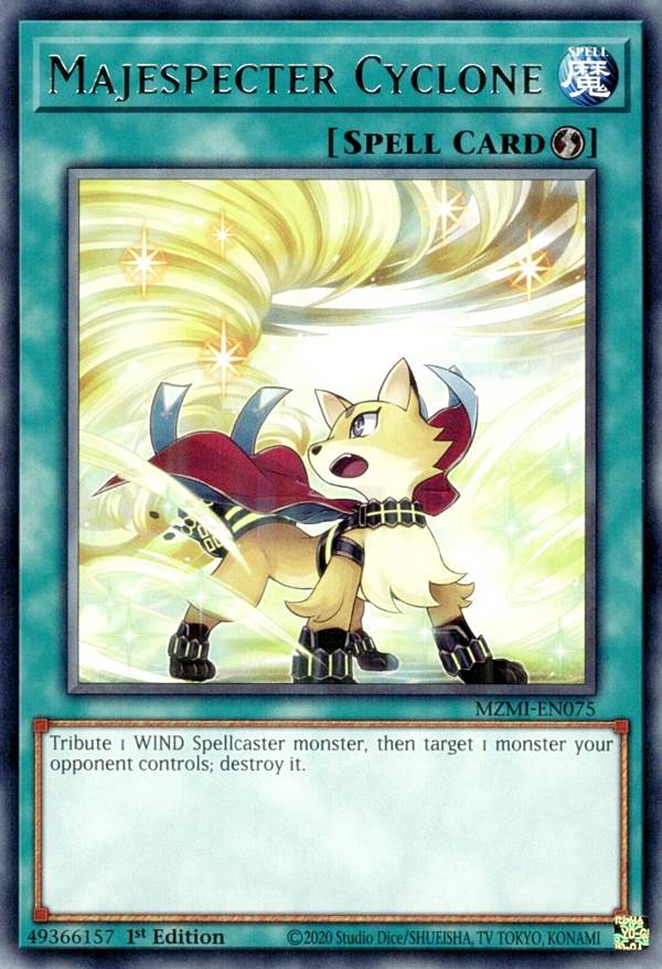 遊戯王 MZMI-EN075 マジェスペクター・サイクロン Majespecter Cyclone (英語版 1st Edition レア) Maze of Millennia