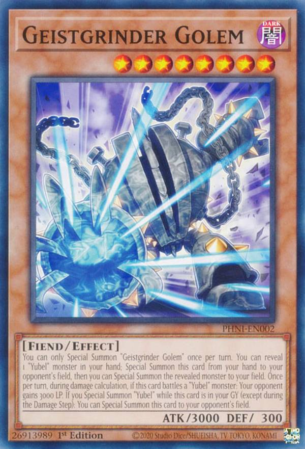 遊戯王 PHNI-EN002 ガイストーチ・ゴーレム Geistgrinder Golem (英語版 1st Edition ノーマル) PHANTOM NIGHTMARE