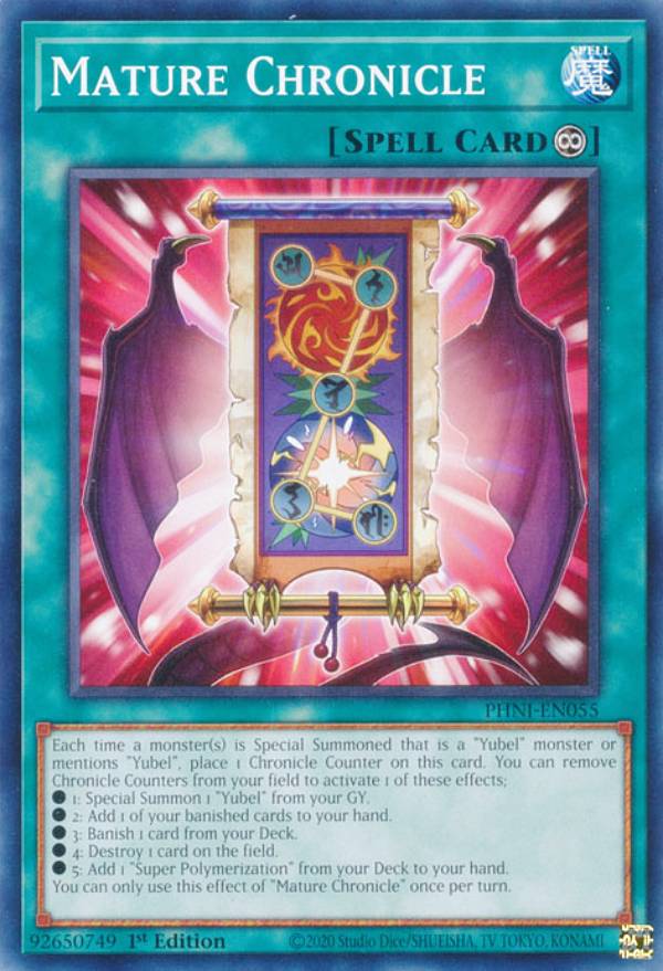 遊戯王 PHNI-EN055 マチュア・クロニクル Mature Chronicle (英語版 1st Edition ノーマル) PHANTOM NIGHTMARE