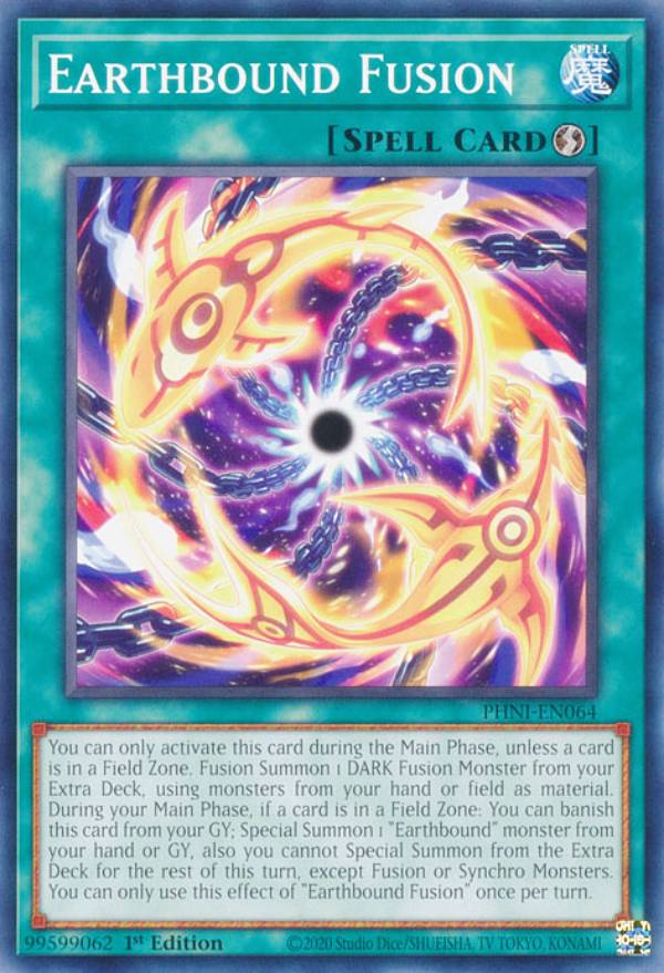 遊戯王 PHNI-EN064 地縛融合 Earthbound Fusion (英語版 1st Edition ノーマル) PHANTOM NIGHTMARE